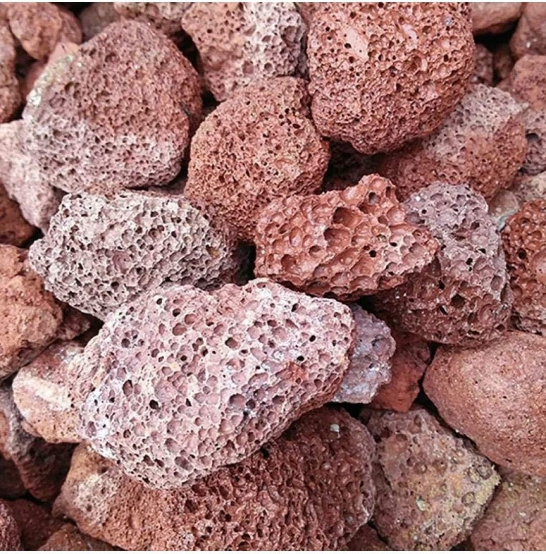 Barbecue Pit Natural Lava Rocks for Gas Grill Barbeque and Tandoor Red (5, 3 * 5 inch 5 kg)-image-38