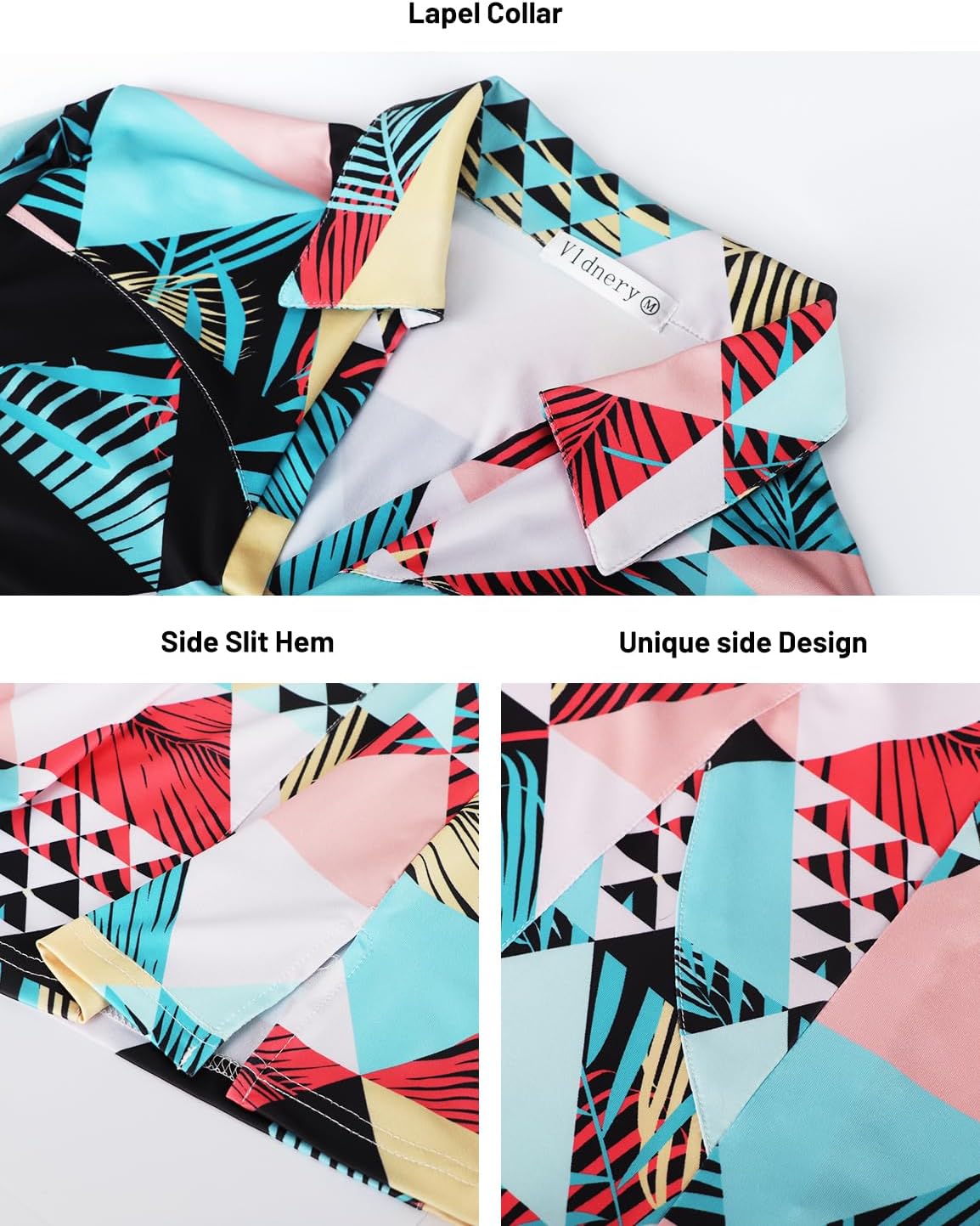 Vldnery Womens Golf Polo Shirts Moisture Wicking Running Workout Tops Print Short Sleeve Tennis Clothes Loose Fit - Image 5