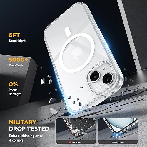 Miniatura 662 de Miracase - Funda diseñada para iPhone 11 con protector de pantalla, funda de goma de silicona líquida, protección total contra caídas y a prueba