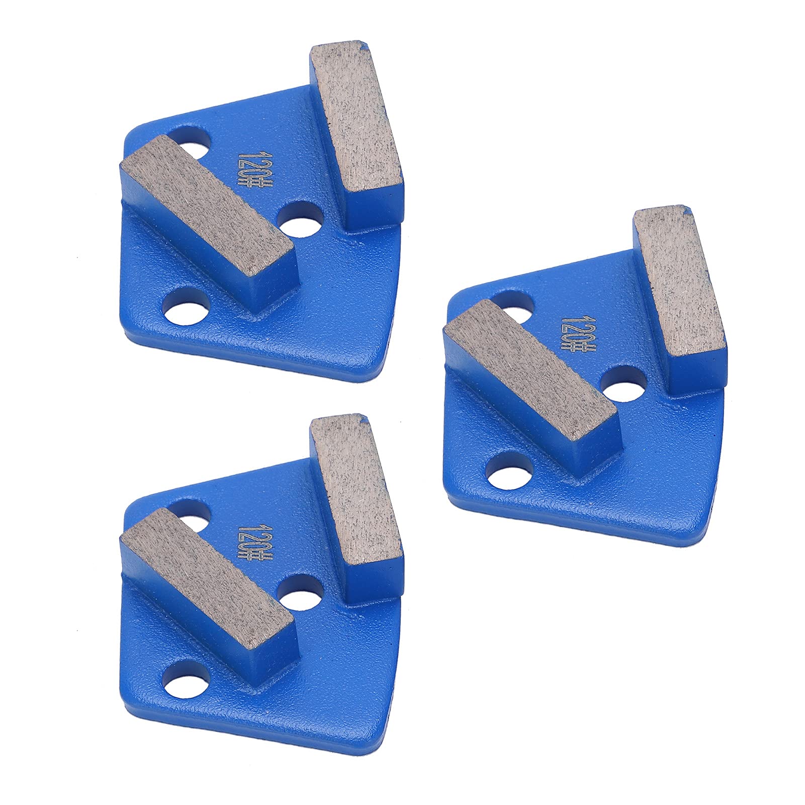 Zapatos de Pulido de Diamante Corte Agresivo 120# 2 Dientes Azul para Hardware Industrial de Piso de Concreto