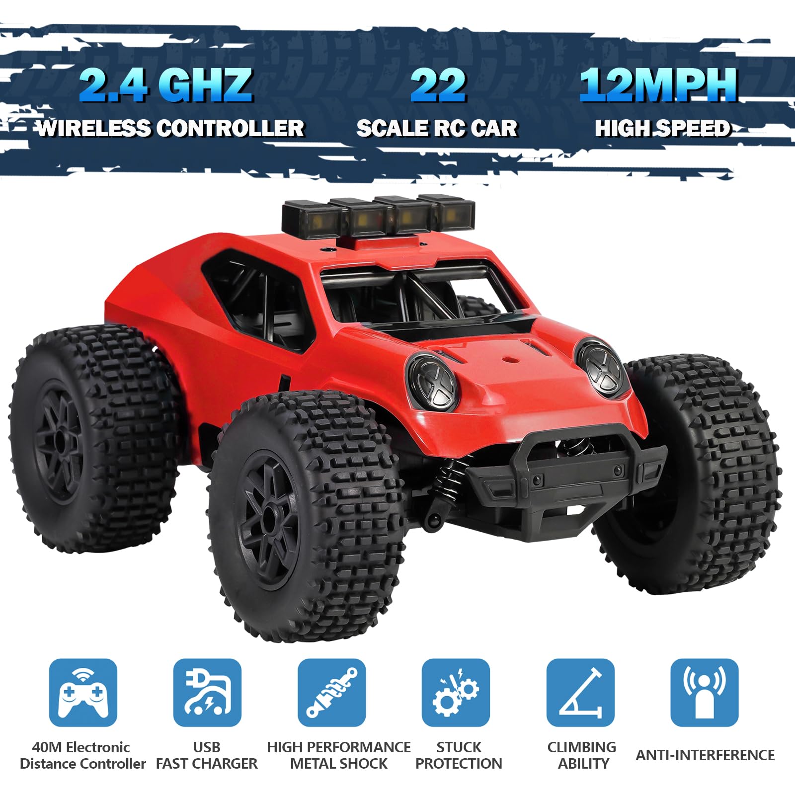 Voiture télécommandée - OVERMAX - X-Gravel - Tout terrain - 20 km/h - 2