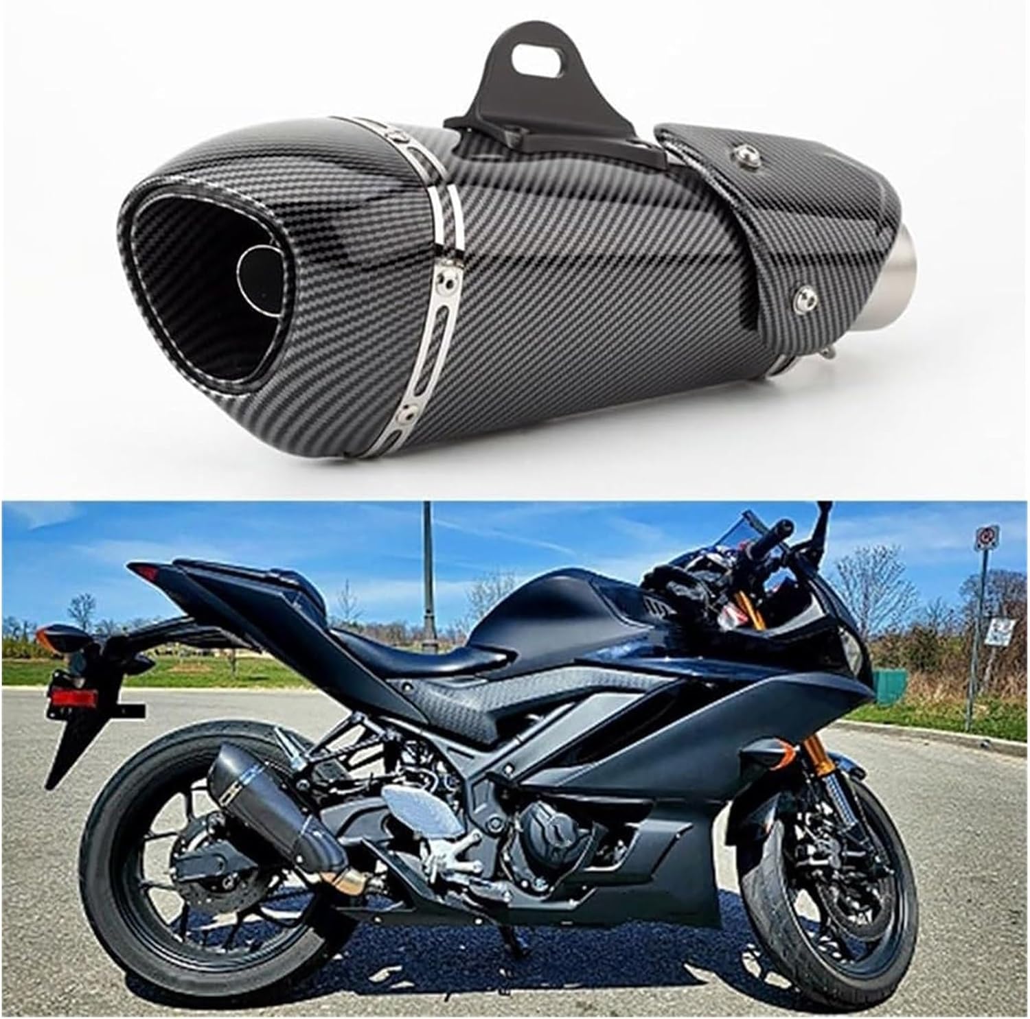 用 カワサキ ZX-6R 用 NINJA650 Z900 オートバイの排気管マフラー DB