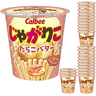 じゃがりこ たらこバター 52g × 24個 ※賞味期限:2025年9月25日【カルビー 】 | スナック お菓子 おつまみ 遠足 ピクニック おやつ