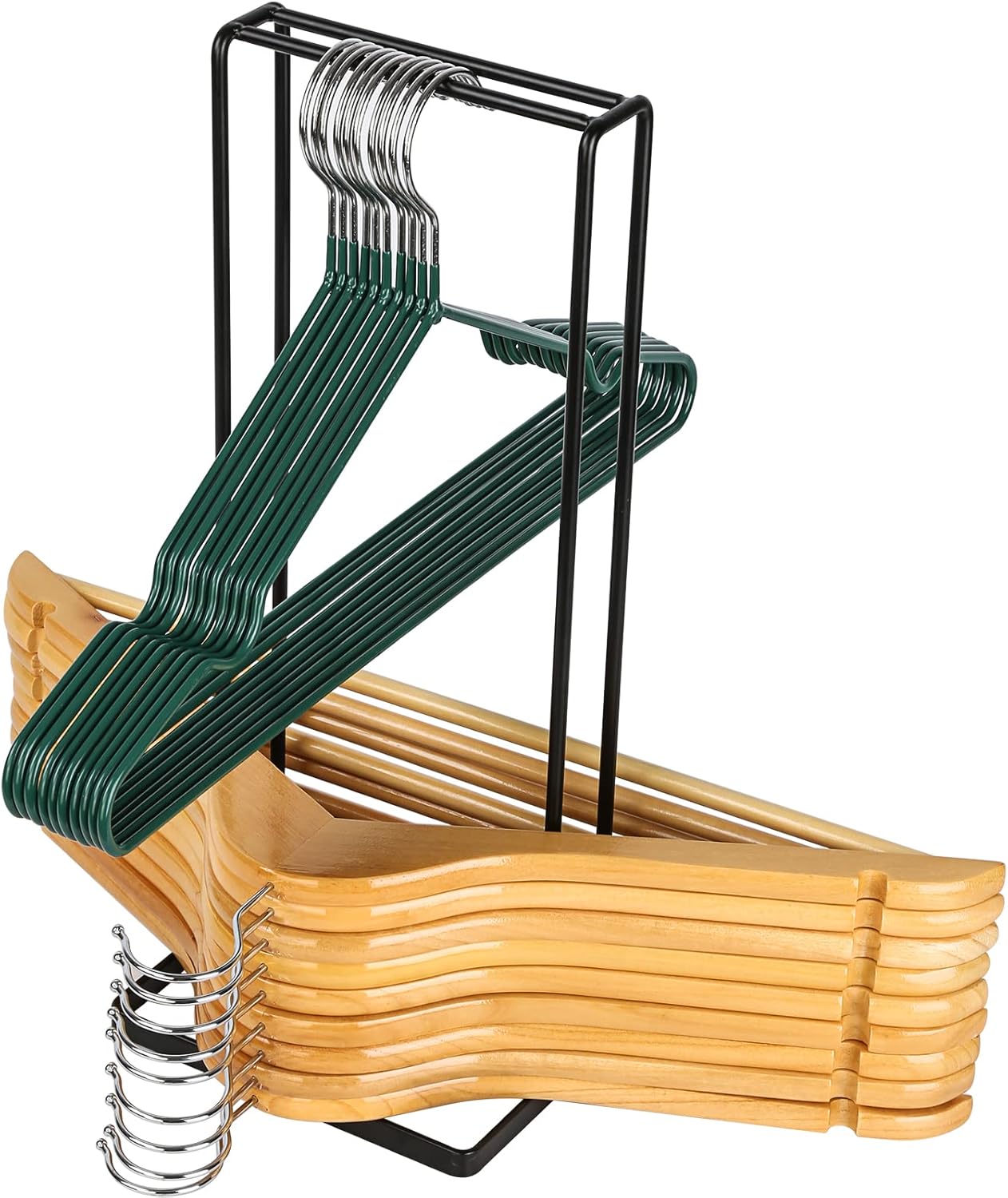 Hanger Organizer, Holds up to 110 Wire Clothes Hangers, Hanger Storage Holder for