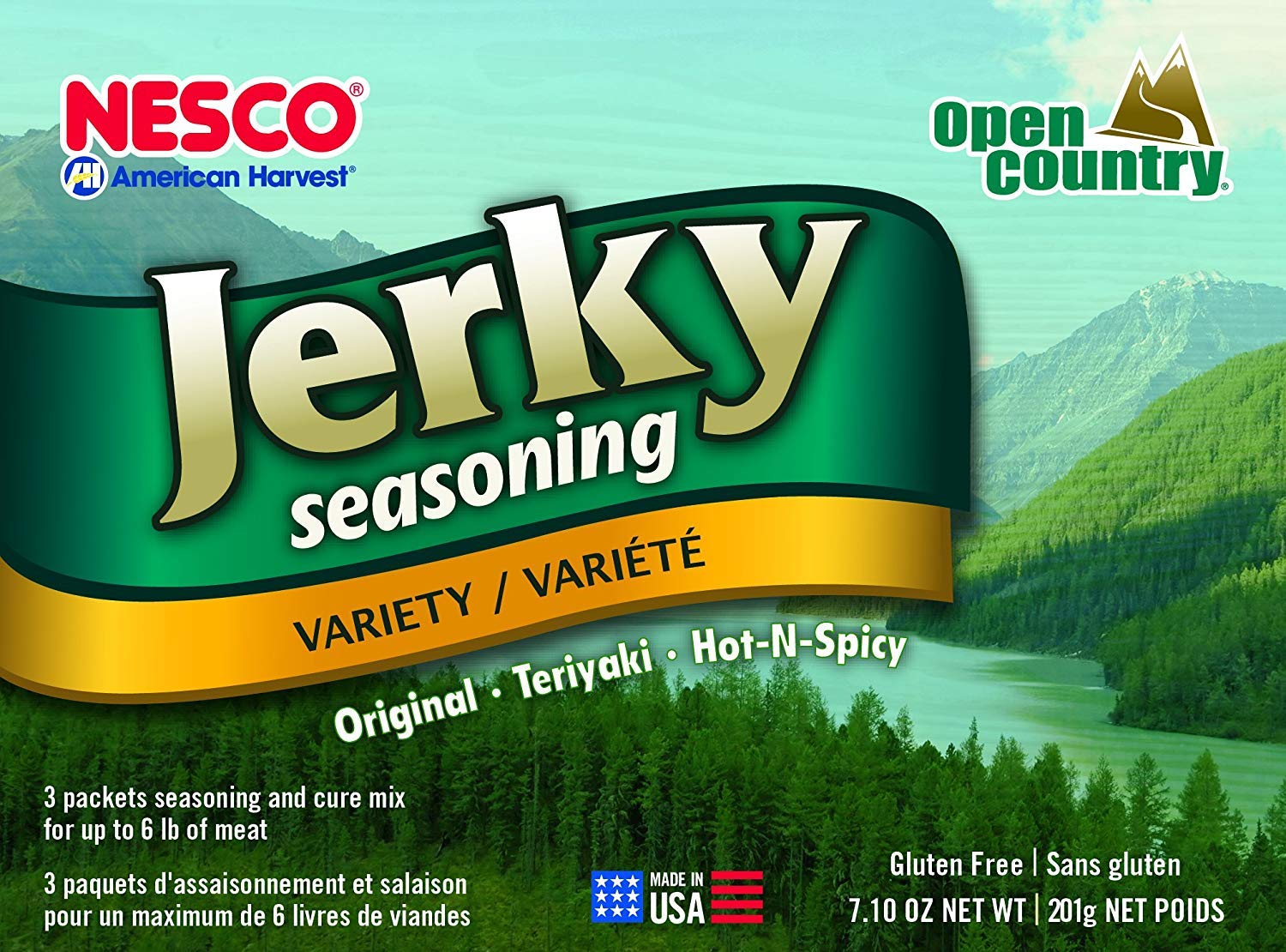 NESCO BJV-6, Jerky Spice Works, 3 Flavors Variety Pack, Packaging May Vary, 6 Piece Assortment image 2