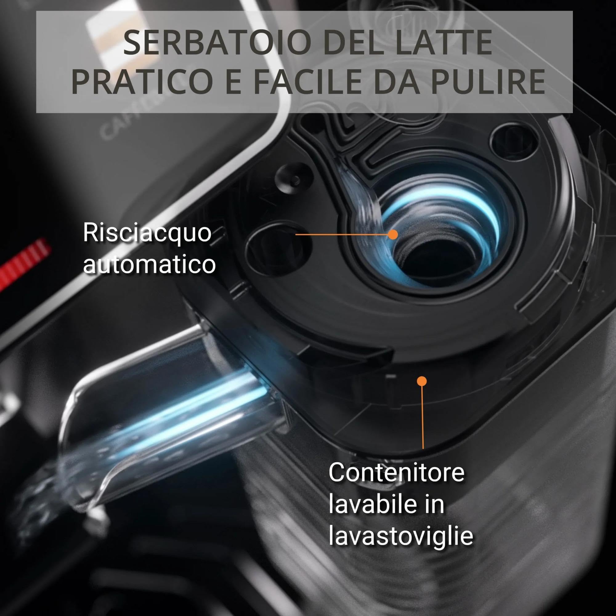 Krups Sensation Milk M50, Macchina Caffè Chicchi con Touch Screen Intuitivo, Tecnologia Milk Maestro per Creare 6 Bevande, Serbatoio del Latte Integrato, Pulizia Automatica, 1450 W, EA912E, Argento