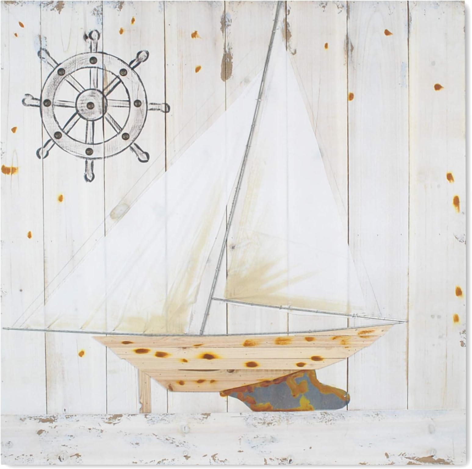 Art Deco Home - Frame Wood Boat 98 cm