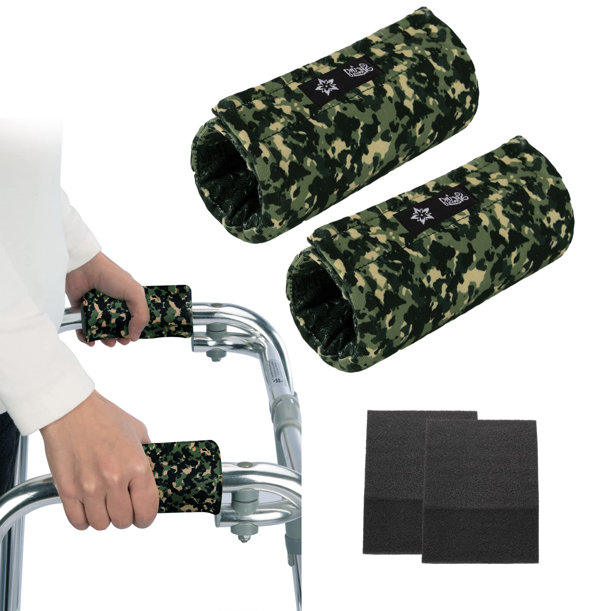SPRING SEAON Walker Handle Cushions Padded Cover Walker Accessories, 2-Pack