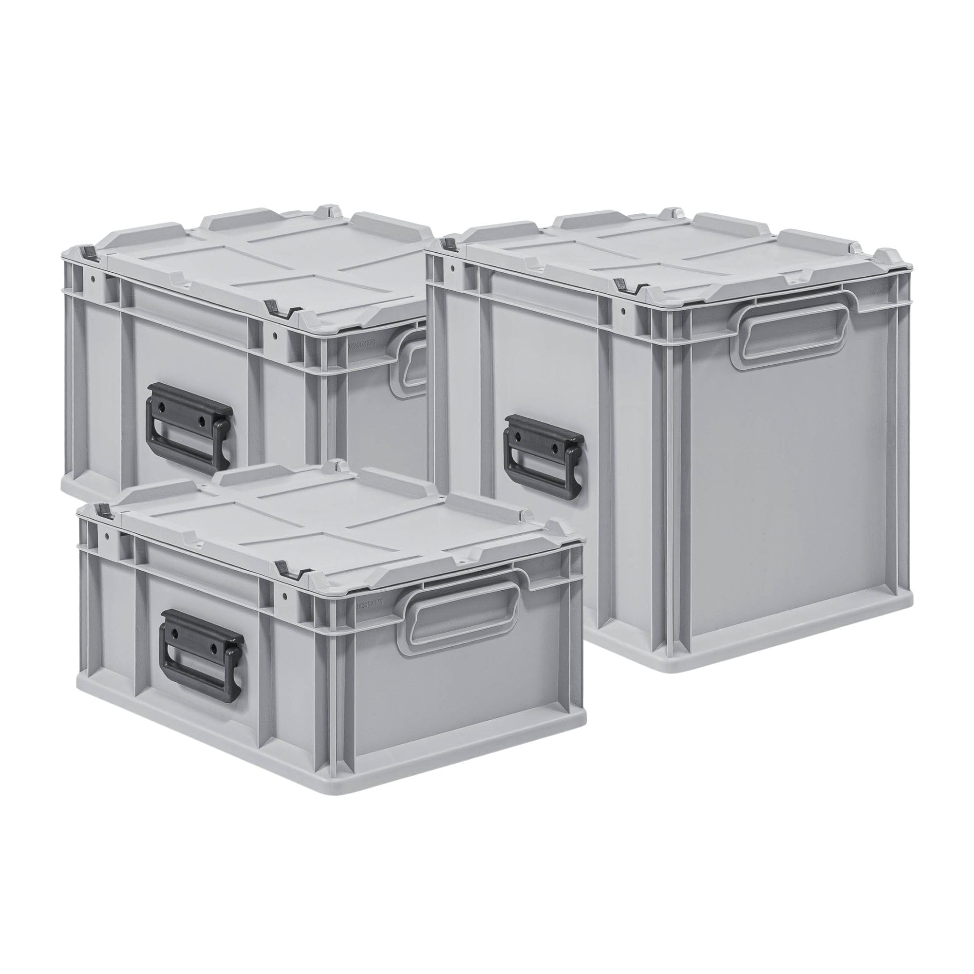 PROREGAL SparSet 5x Eurobox NextGen Portable Duo | HxBxT 12x30x40cm | 11 Liter | Eurobehälter, Transportbox, Transportbehälter, Stapelbehälter
