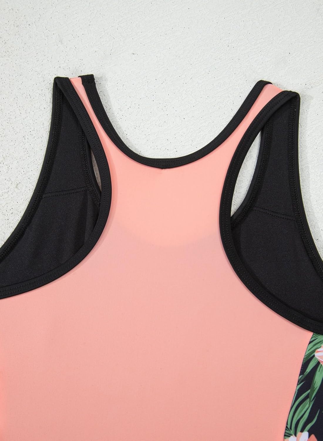 blibean Girls One Piece Swimsuits with UPF50+ Rash Guard Tops Size 6-15 Years - Image 6