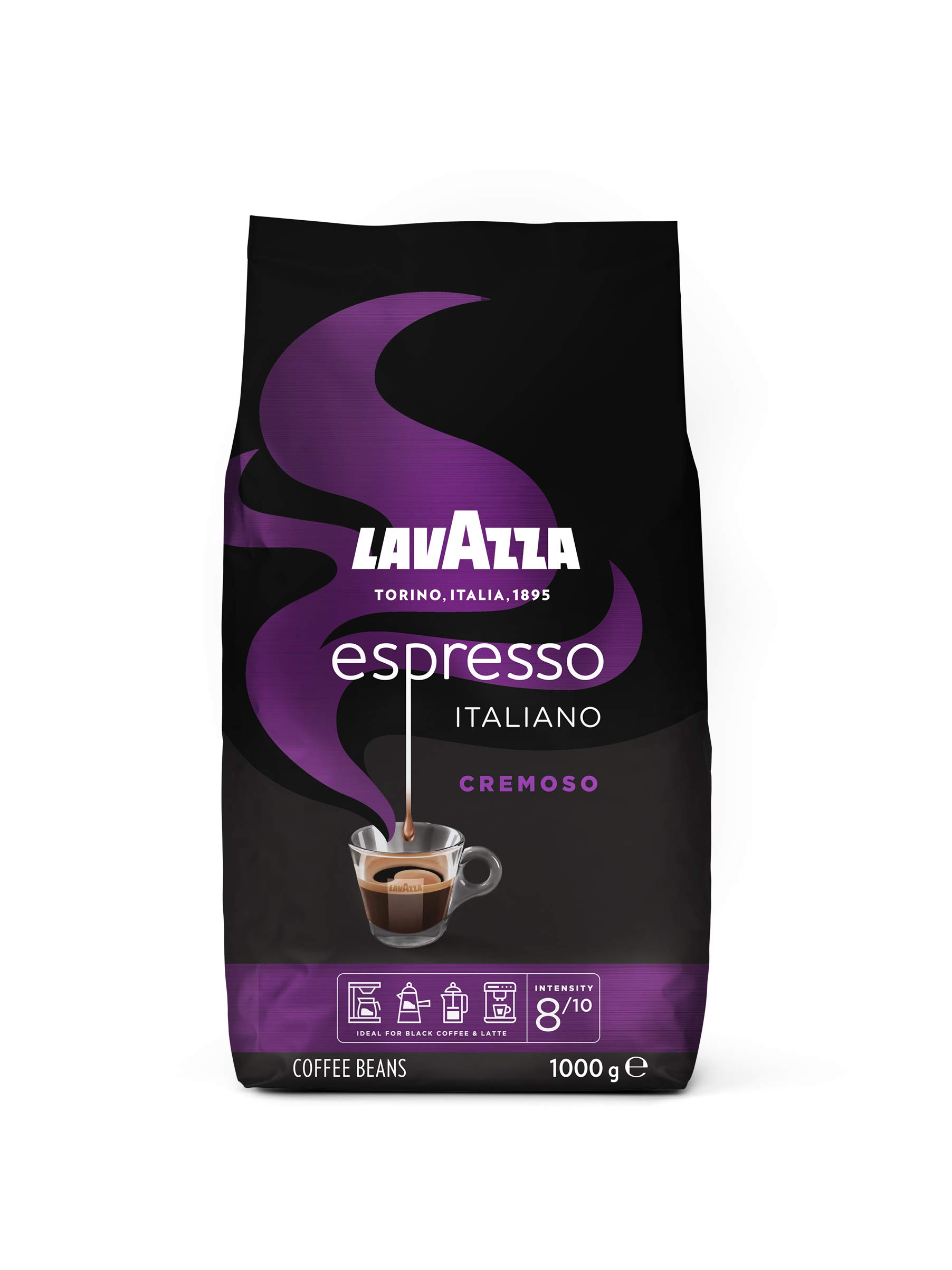 Lavazza Espresso - Barista Gran Crema - Aromatische Kaffeebohnen - 1er Pack (1 x 1 kg) & Espresso - Italiano Cremoso - Aromatische Kaffeebohnen - 1er Pack (1 x 1 kg)