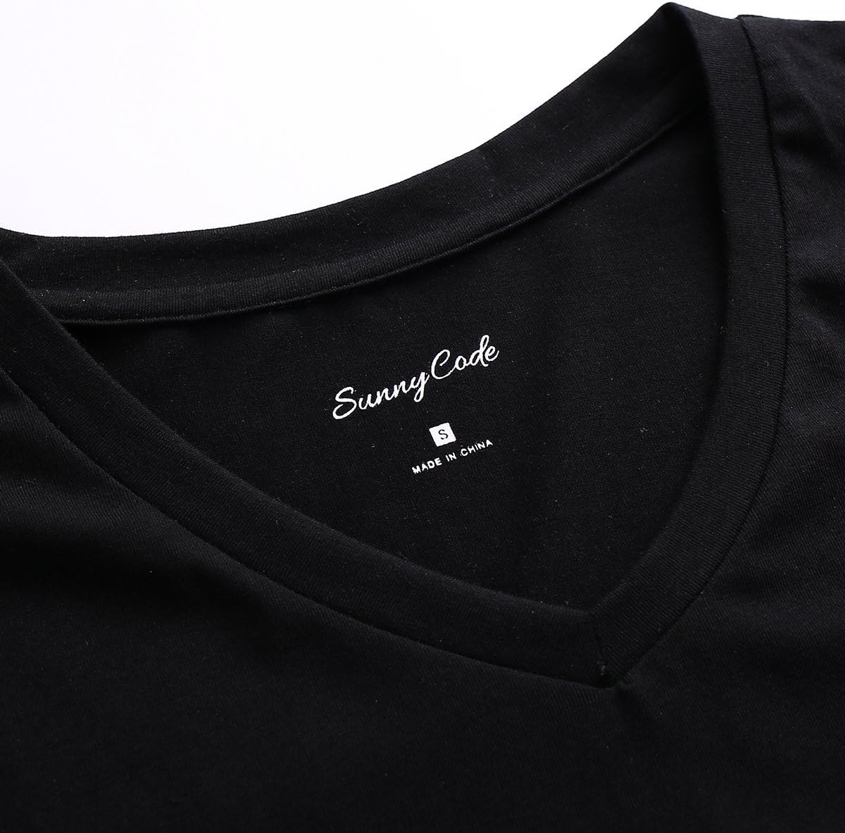 Sunshine Code Men's Seamless V-Neck Slim Fit Long Sleeve T-Shirt Undershirt Base Layer Top for Muscular Build - Image 5