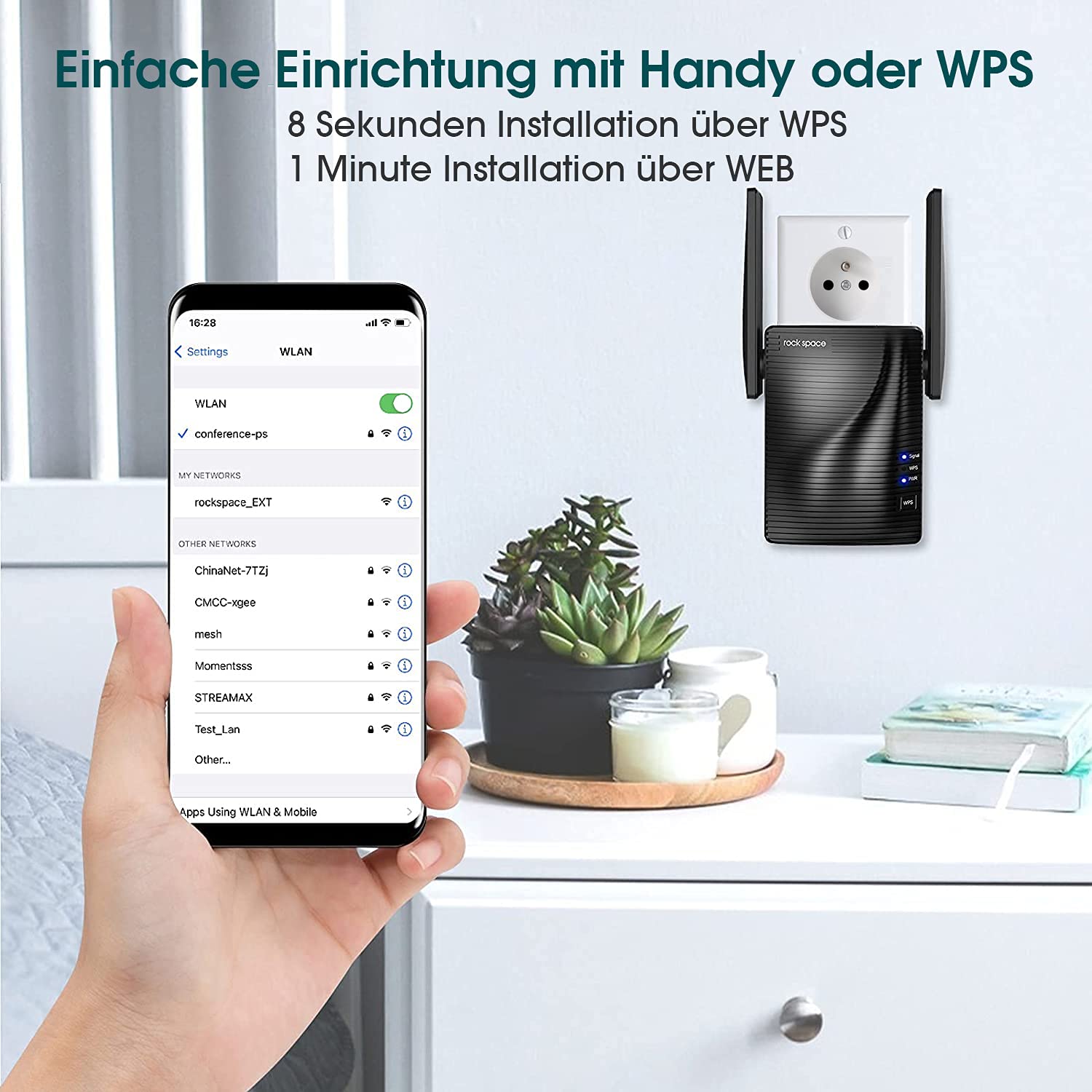 Ripetitore WiFi Mesh Cokvok 1200Mbps - Dual-Band, Amplificatore Segnale, 4 Antenne, Porta LAN, Modalità AP/WPS - Foto 11