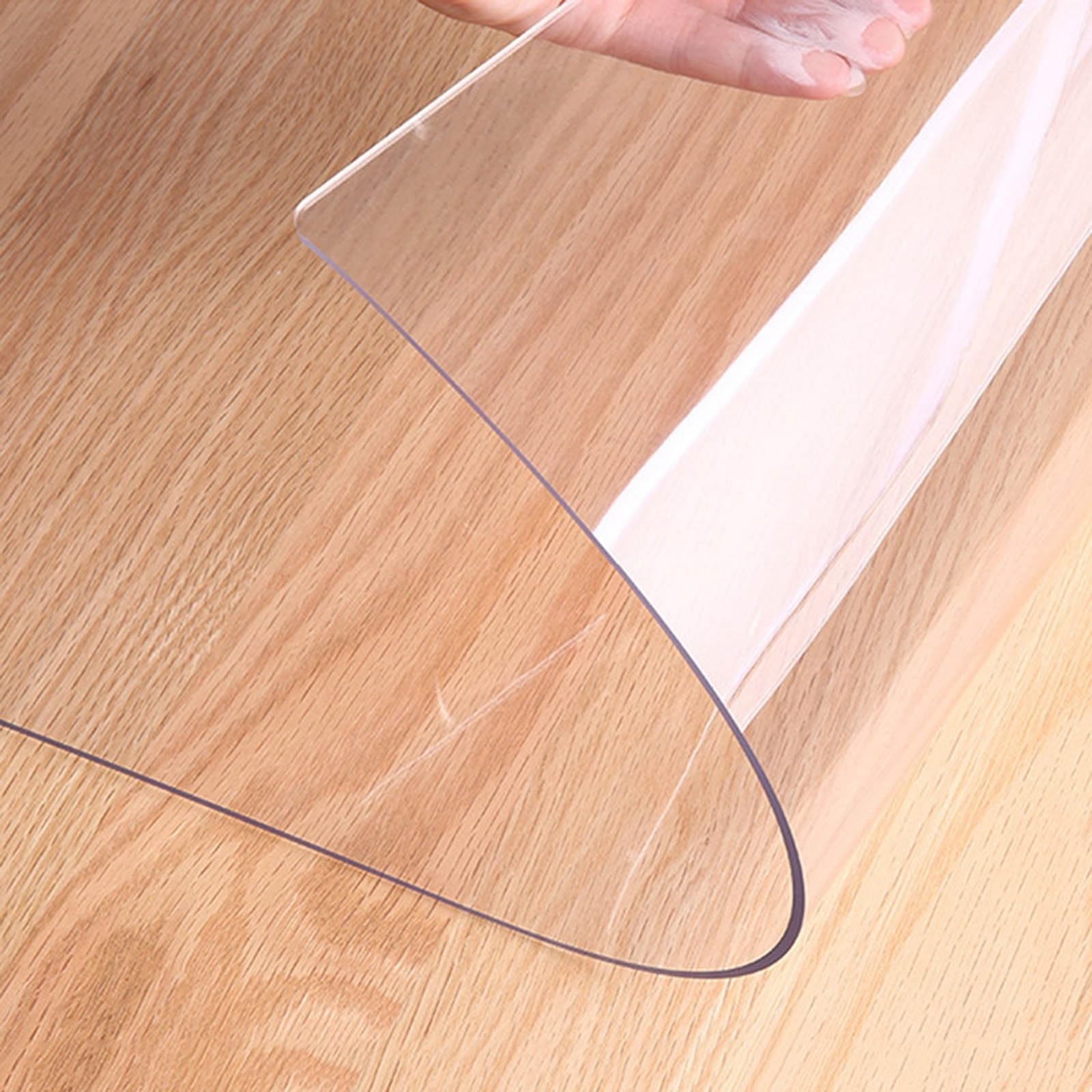 Tapis transparent de bureau 120x160cm protège-sol bois dur