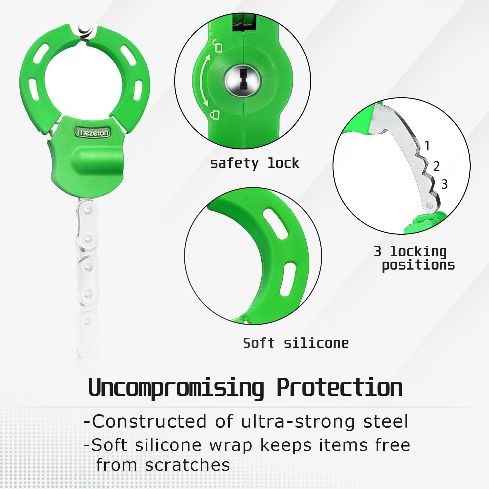 Mezelon E Scooter Lock, A-green - Image 4