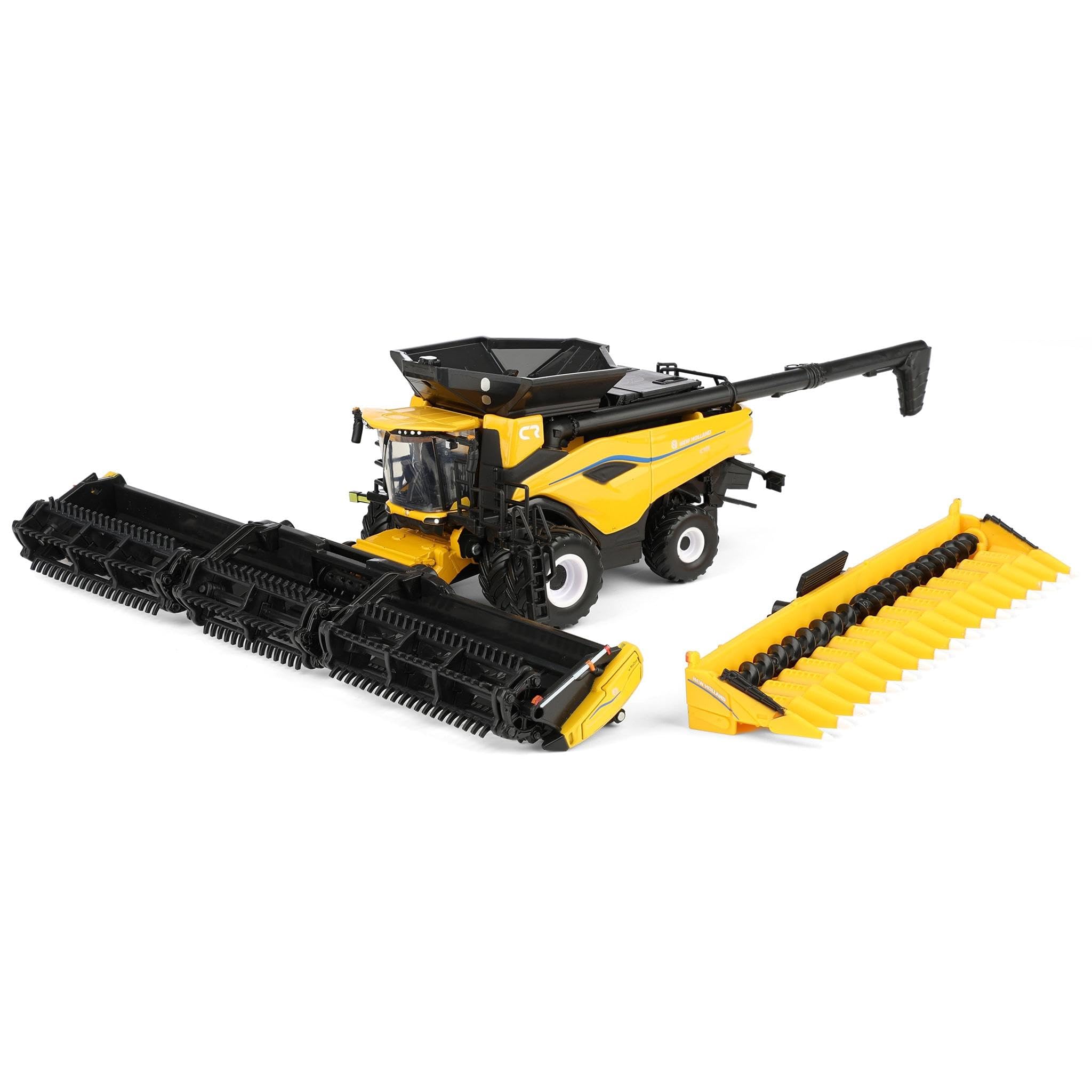 ERTL 1/64 New Holland CR11 Combine with Draper & Corn Heads