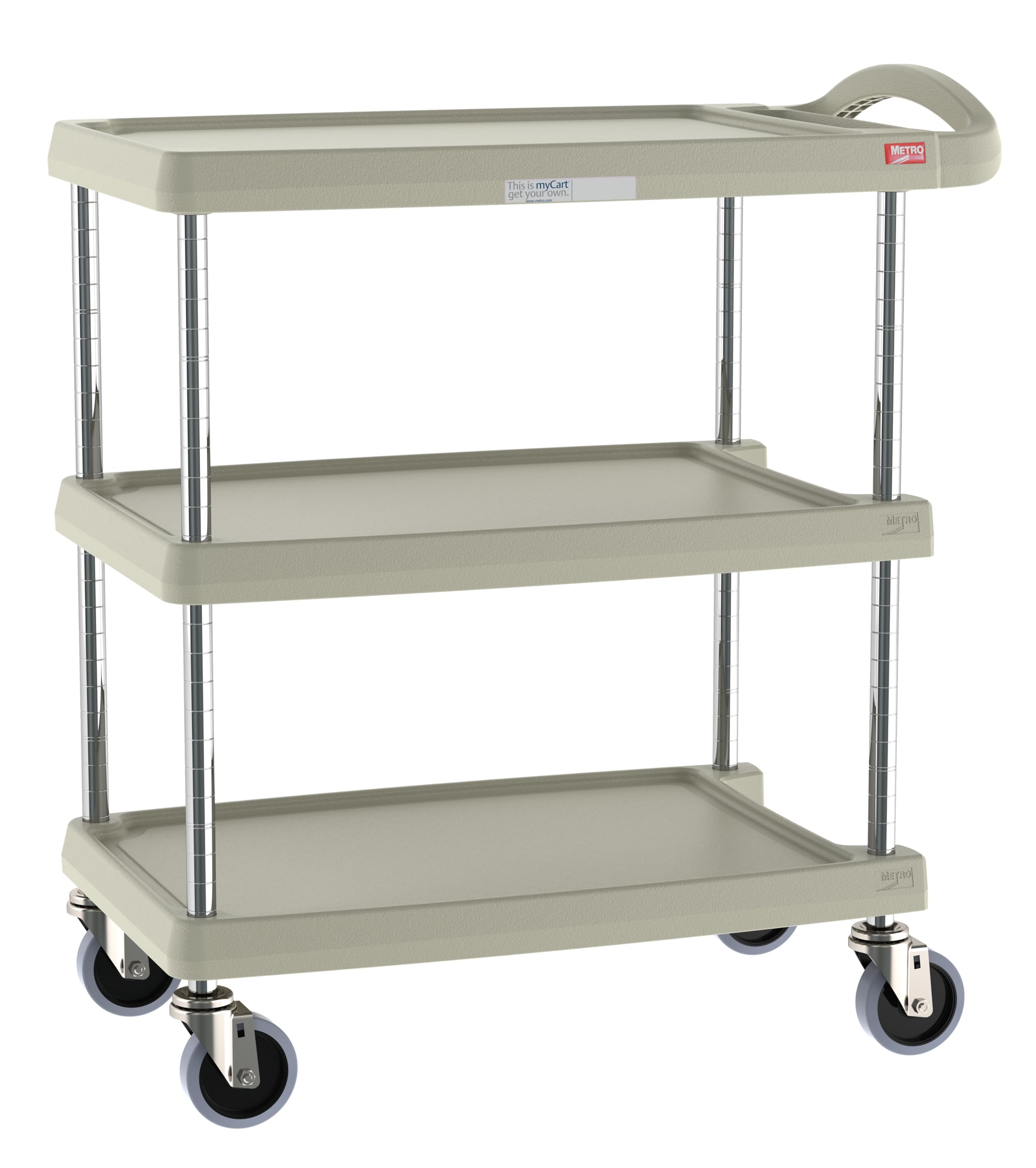 METRO Gray / Small, 3-Shelf / 1 Utility Carts