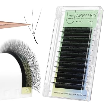 3D Premade Fan W Shape Clover Eyelash Extensions 0.07 D Curl 11mm Self Fanning W Lashes Extension Makeup Supplies Professional Use 0.07 D, 11mm