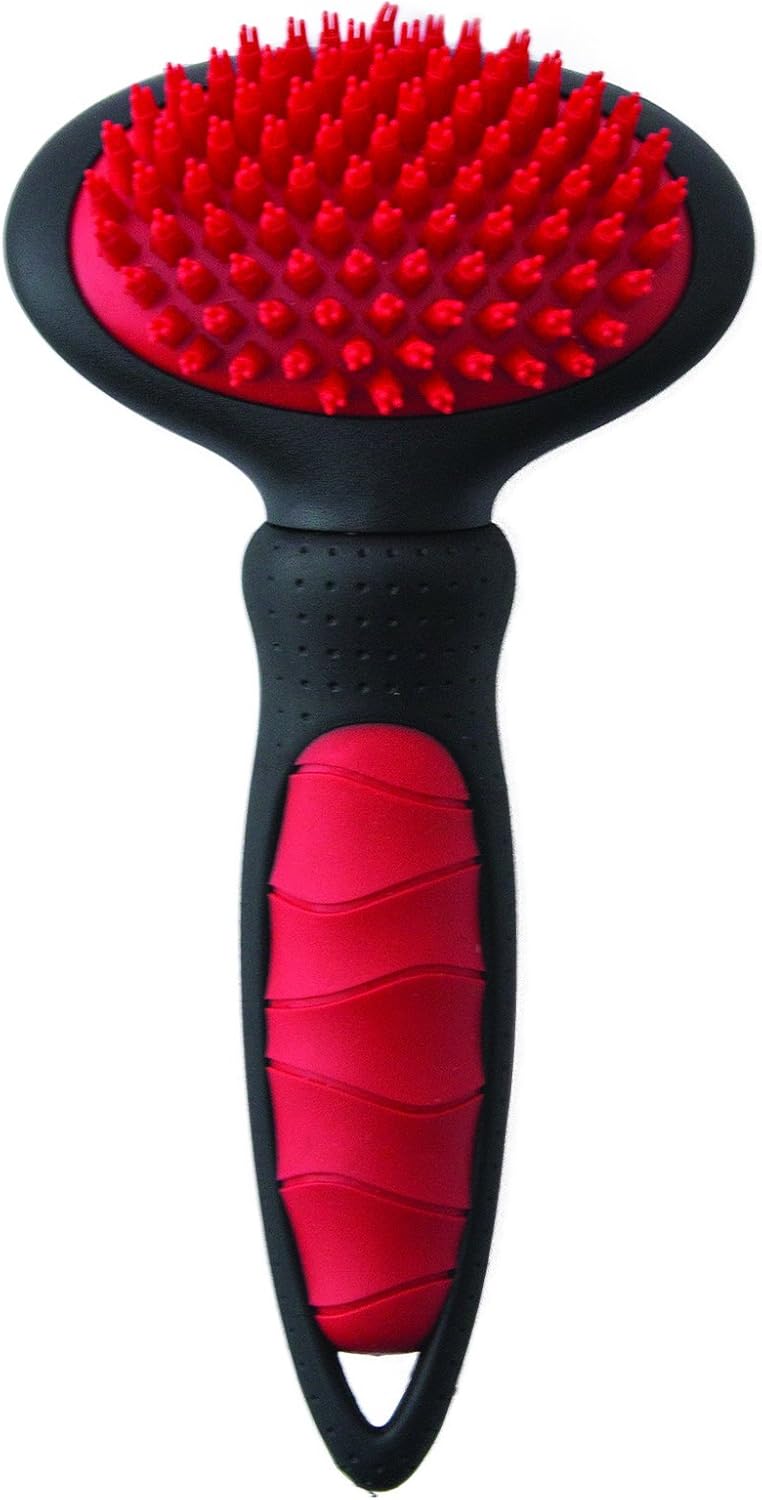 Mikki Dog, Puppy, Cat Grooming Massage Slicker Brush Gentle, Relaxing