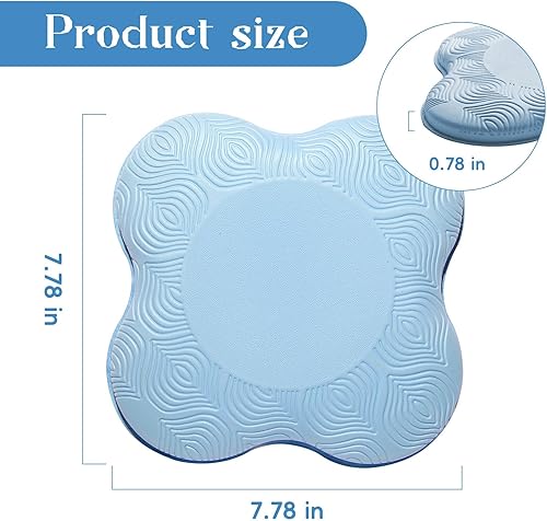 Miniatura 2 de Paquete de 2 cojines de yoga para rodillas y codos, espuma extra gruesa para rodillas, codos, muñecas, manos y cabeza, almohadillas de pilates y