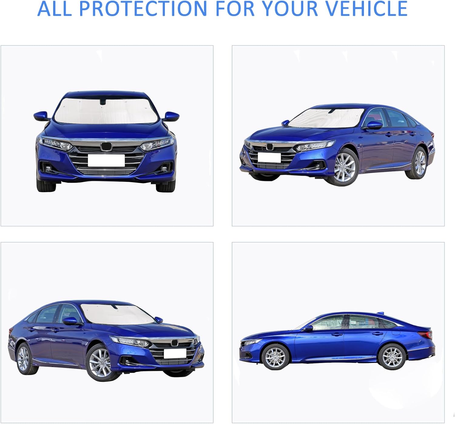 Compatible with Honda Accord 10th 11th 2018 2019 2020 2021 2022 The Original Windshield Sun Shade,Car Windshield Reflective Sunshade Protector Sun Shade