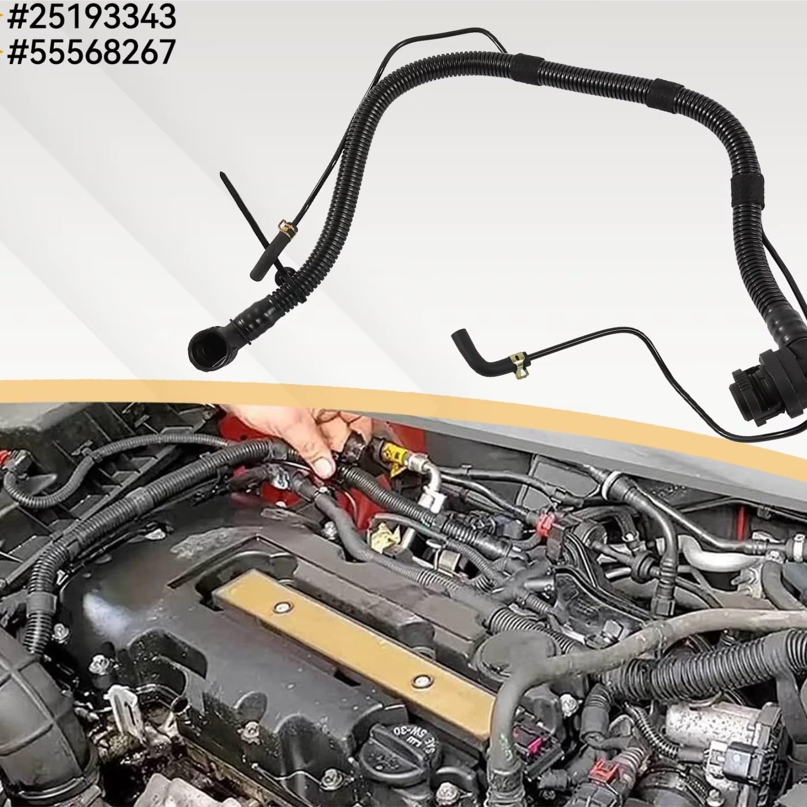 Manguera de Control de emisiones, para Opel, para Astra Mk6 J Hatchback P10 2010 2011 2012 2013 2014 2015 Manguera de ventilación del cárter PCV Tubo 25193343 55568267