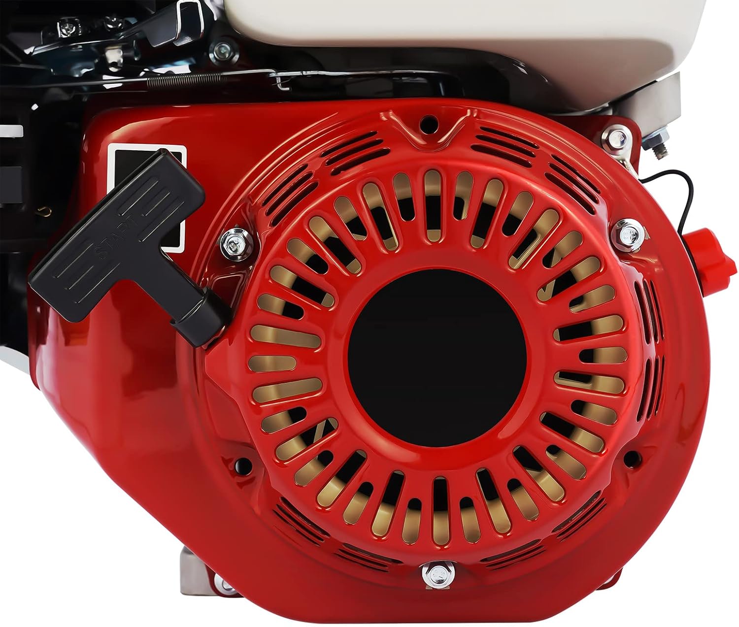 Gas Engine Motor for HondaGX160, 160CC 4-Stroke 6.5HP Go Kart Garden Tiller Cultivator Air Cooling Single Cylinder OHV Gasoline Petrol Engine Motor Replacement (6.5HP 160CC, Red)