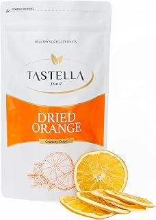 TASTELLA Dried Orange Slices for Cocktails - 100% Natural Dehydrated Fruit Garnishes, 3oz (20+ Slices), Additive-Free