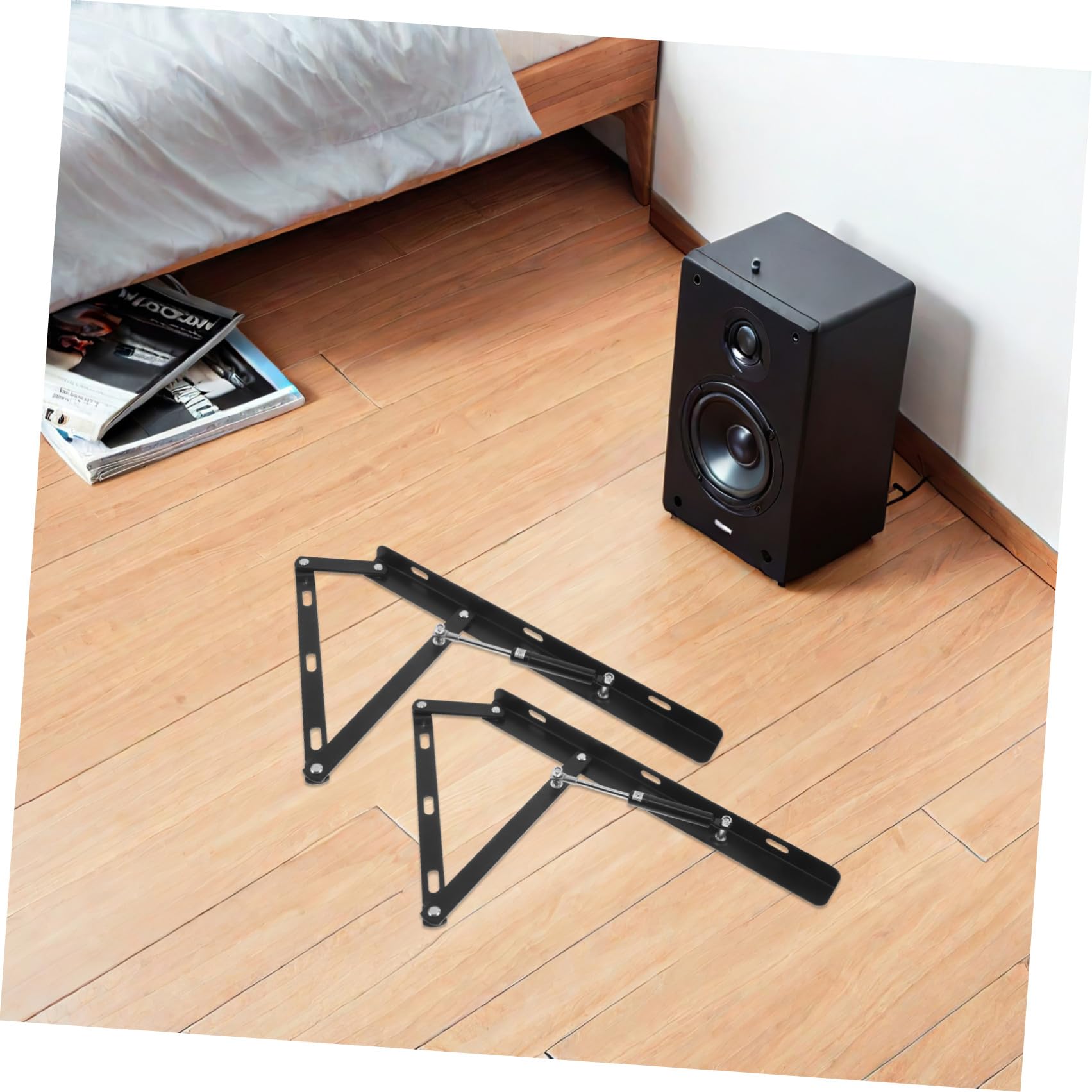 GALPADA Kit Meccanismo di Sollevamento Idraulico per Rete Matrimoniale Aste di Supporto Pneumatiche 400mm per Sollevatore Rete Salvaspazio Accessori per Mobili