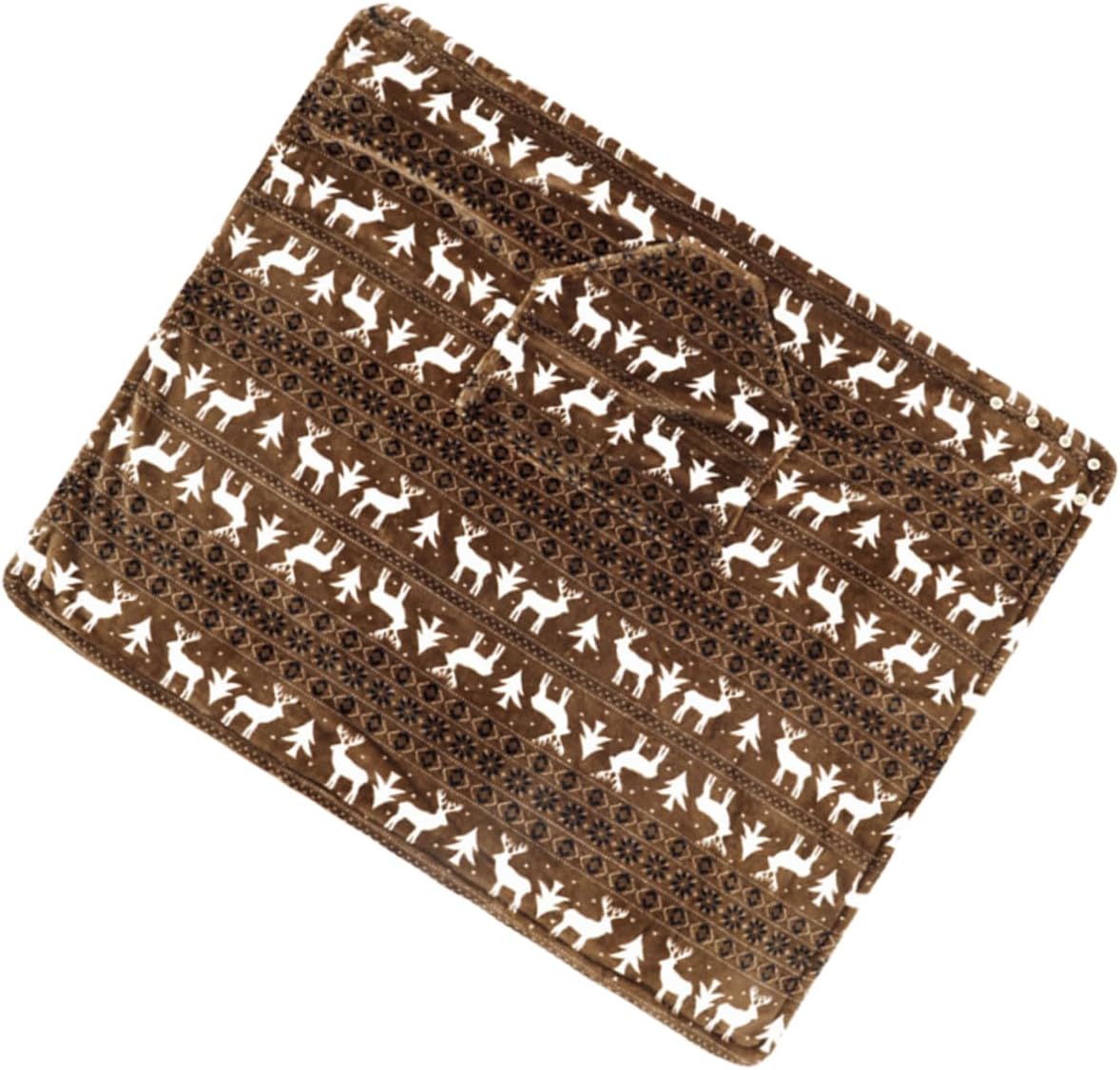 Warm Throw Blanket for Wheelchair Users Fleece Heating Blanket for Elderly Care Portable Multi-Use for Home Office and Nap