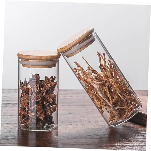 Miniatura 6 de BESTOYARD Suministros de barra de cacao caliente Tarros de almacenamiento de alimentos de vidrio Recipiente de vidrio hermético Dispensador de