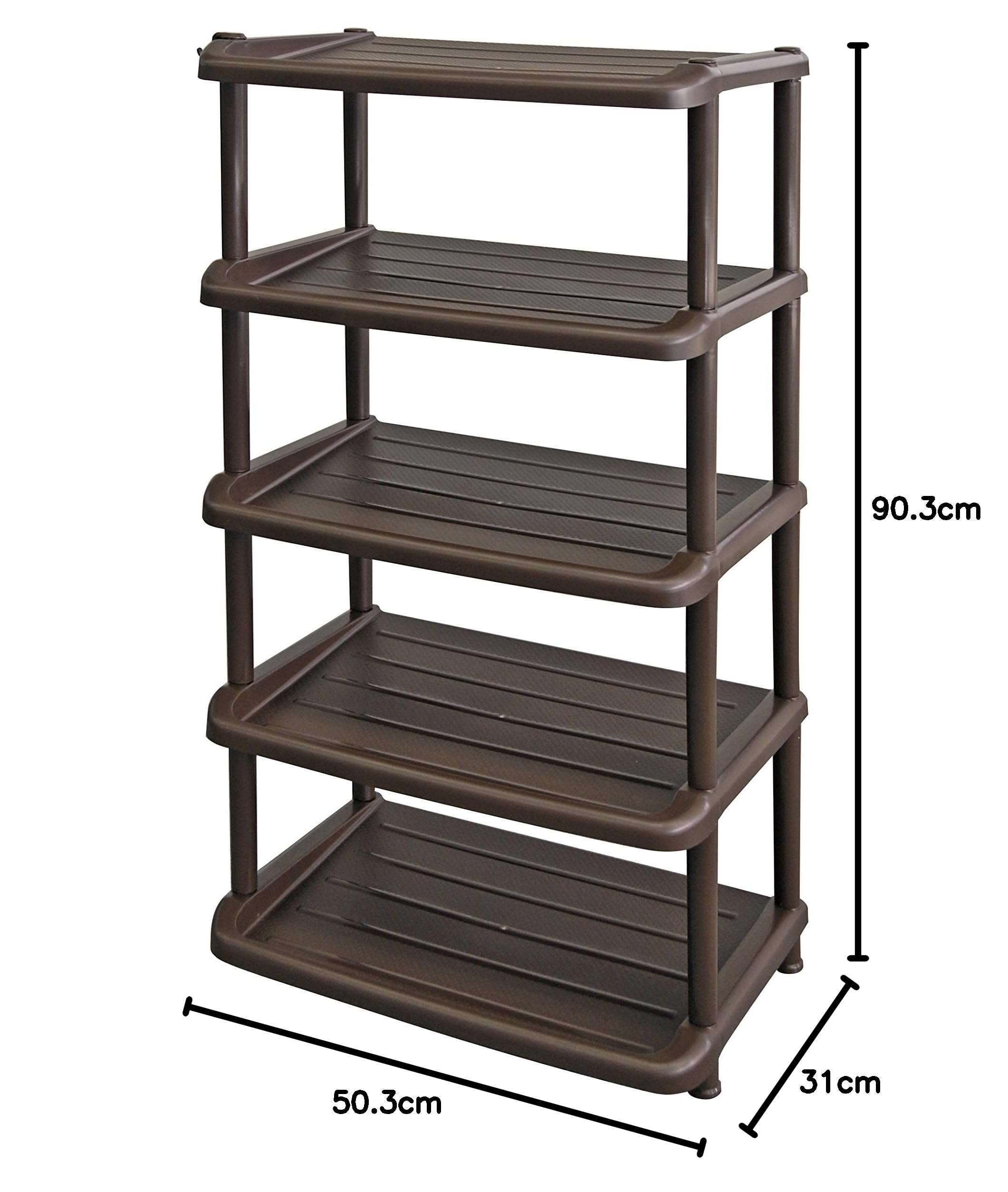 Amazon｜和泉化成 Kシューズラック5段ダブル｜据え置き型シューズ