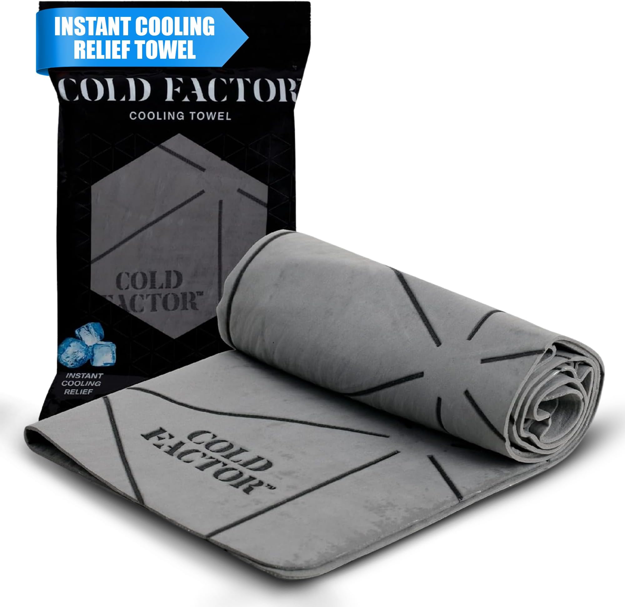 - Cooling Towels for Sports, Cooling Neck Wraps – Cold Towel for Running, Workout & Outdoor Use, with UPF 50+-Soft, Machine Washable, Reusable Cooling Neck Towel, 13"x29.5" - 1 Pack (Gray)