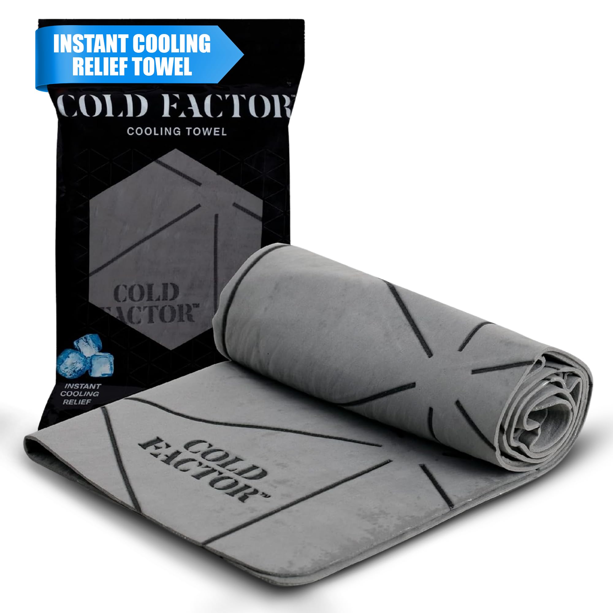 - Cooling Towels for Sports, Cooling Neck Wraps – Cold Towel for Running, Workout & Outdoor Use, with UPF 50+-Soft, Machine Washable, Reusable Cooling Neck Towel, 13"x29.5" - 1 Pack (Gray)