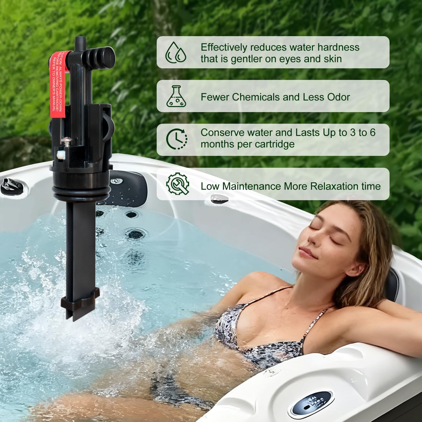 Salzsystemkartusche, Hot Springs-Salzkartusche, Ersatzsalzkartusche für Whirlpools und Frischwassersysteme 2pcs