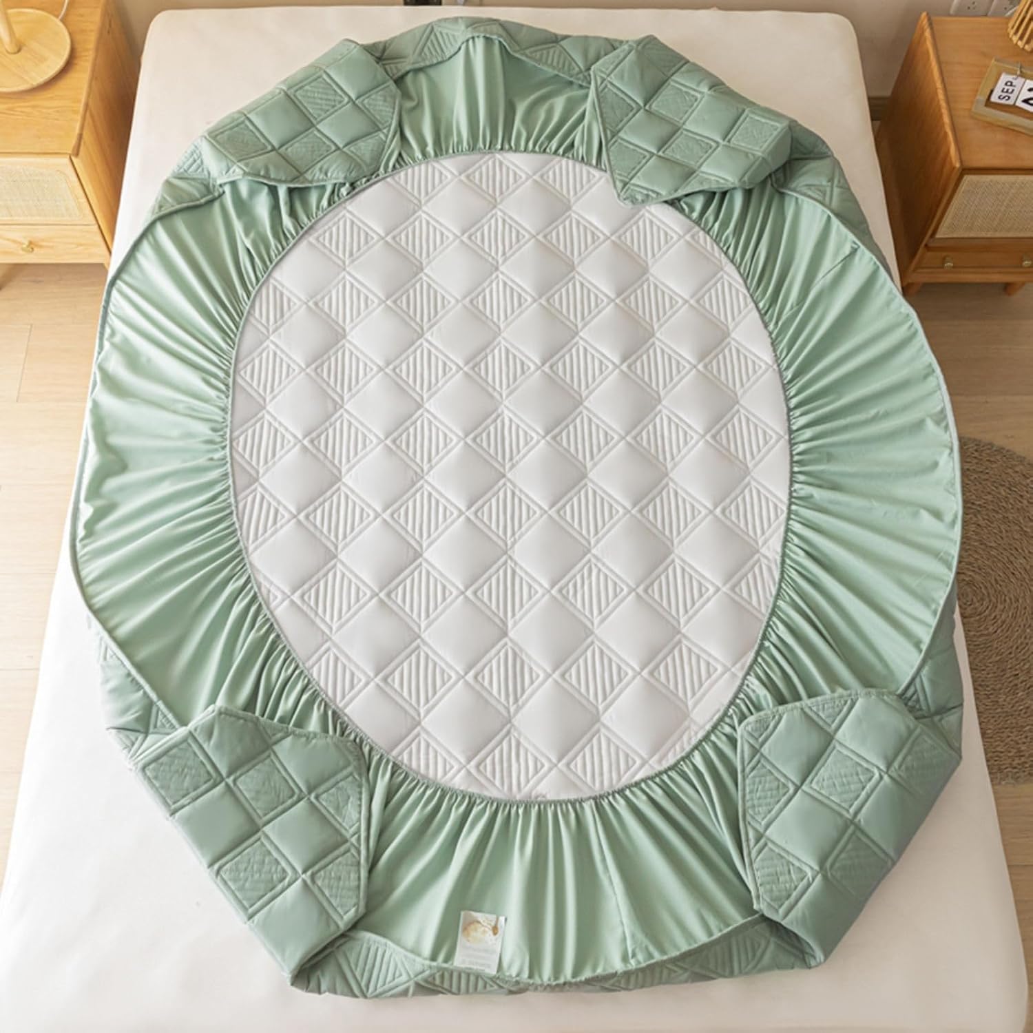 XMAYODS Mattress Protector Covers Double King Single Quilted Mattress Pad Cover with Deep Pocket up to 30 CM