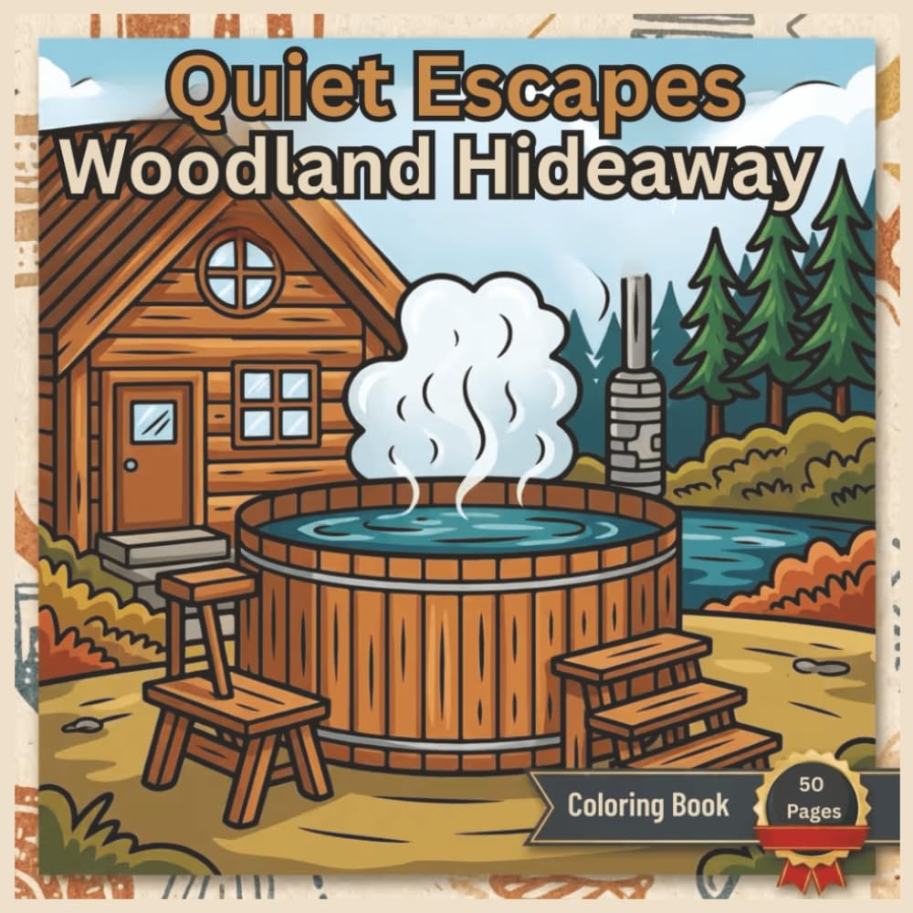 Quiet Escapes - Woodland Hideaway: Coloring Book