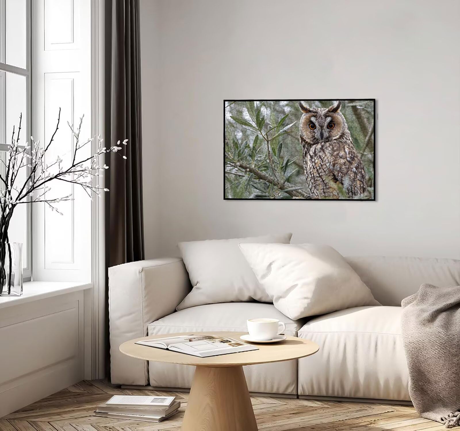 Puzzle dla dorosłych 5000, sowa brązowa 5000 elementów, puzzle dla dorosłych, klasyczne gry edukacyjne, gry i zajęcia rodzinne, do dekoracji ścian domu, świetny pomysł na prezent R0KH-588