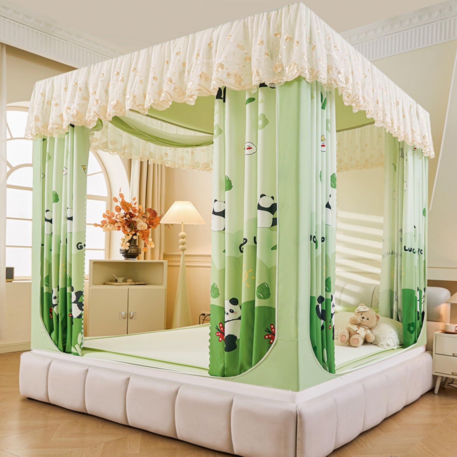 Amazon｜NIGOE蚊帳 ベッドテント べっど用蚊帳 全方位ガード