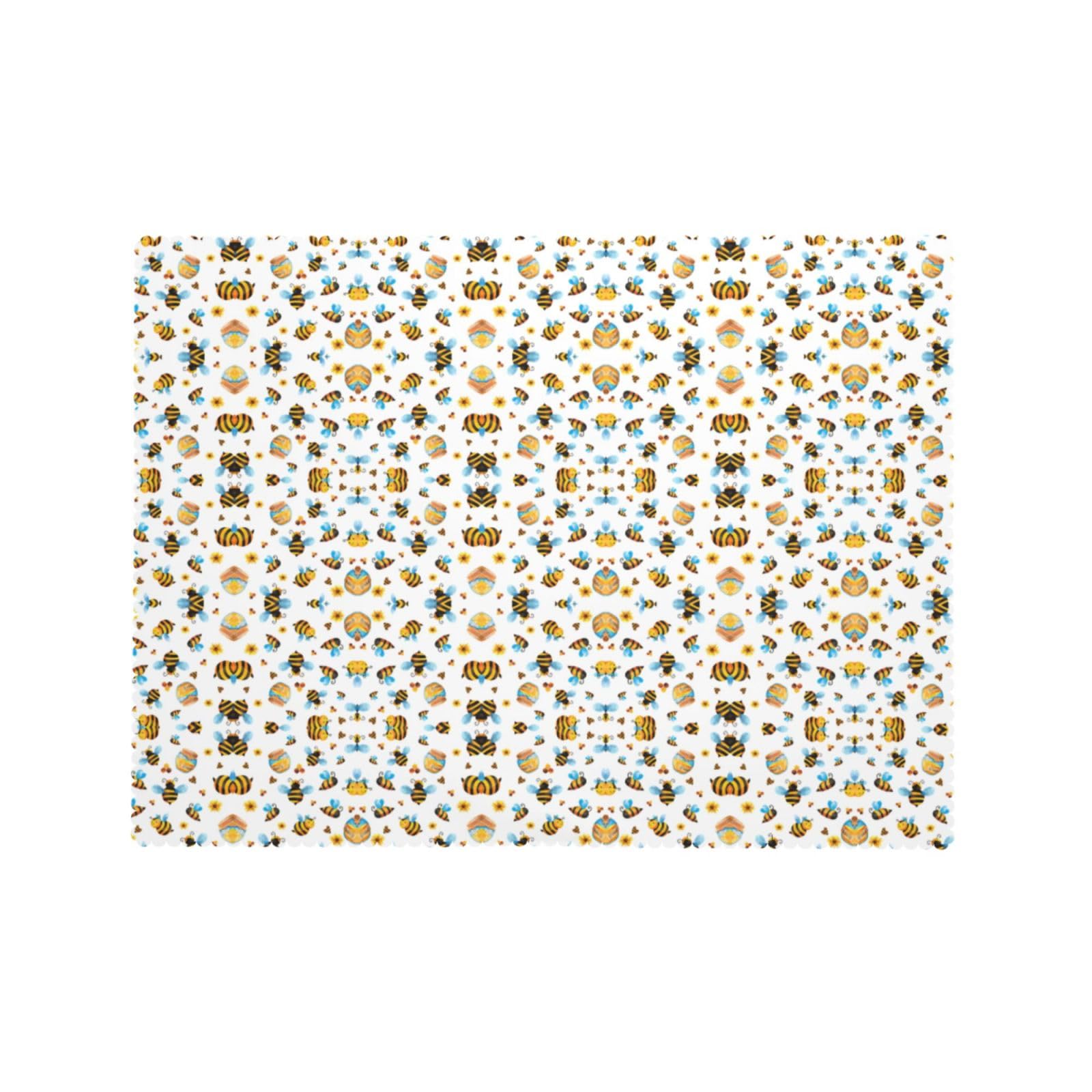 Tovaglia con motivo a ape in stile cartone animato, tovaglia formale per tutti i giorni, 137 x 182 cm, elegante festa festiva