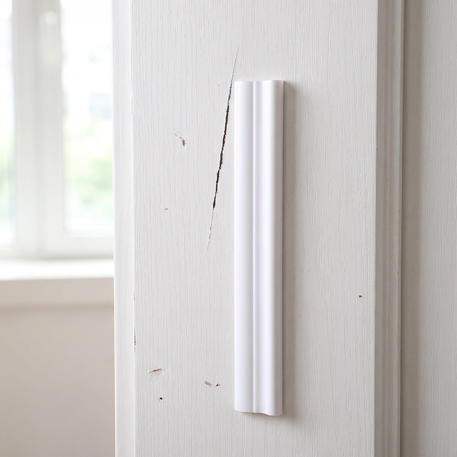 Flexible Self Adhesive Molding Trim for Wall and Door, White TPE Material with Matte Finish, Temperature Resistant Decorative Peel and Stick Strip for DIY Home Decor and Mirror
