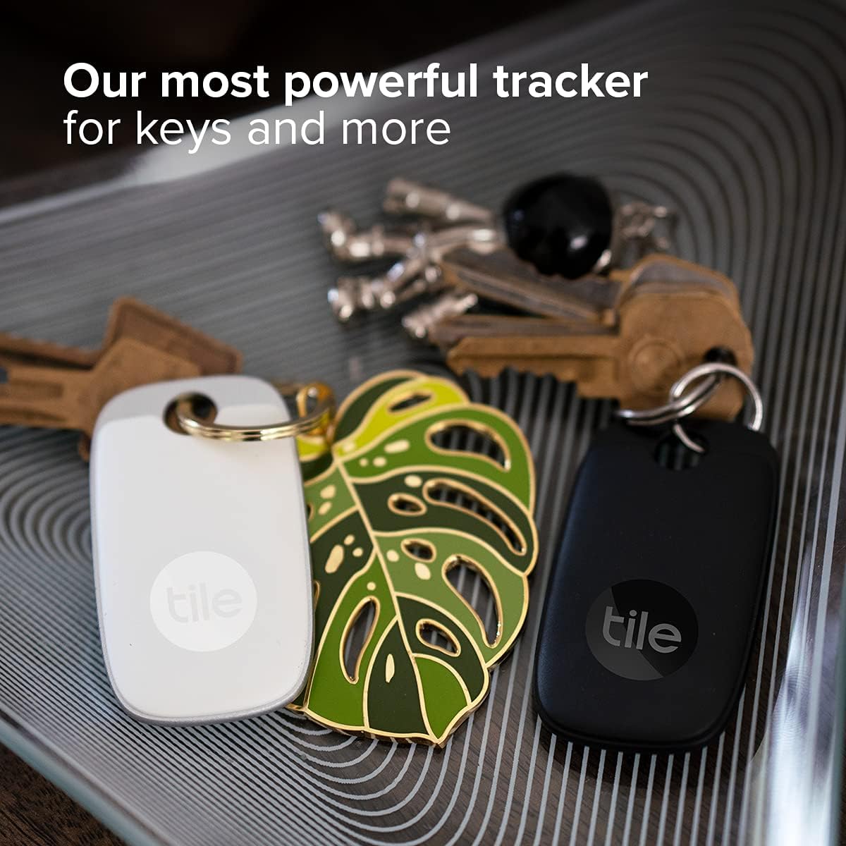 tile pro 2 pack blackwhite powerful bluetooth tracker keys finder and item locator for keys bags and more up to 400 ft range water resistant