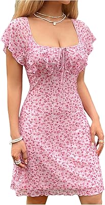 Milumia Womens Ditsy Floral Square Neck Ruffle UK | Ubuy Milumia Womens Ditsy Floral Square Neck Ruffle UK | Ubuy
