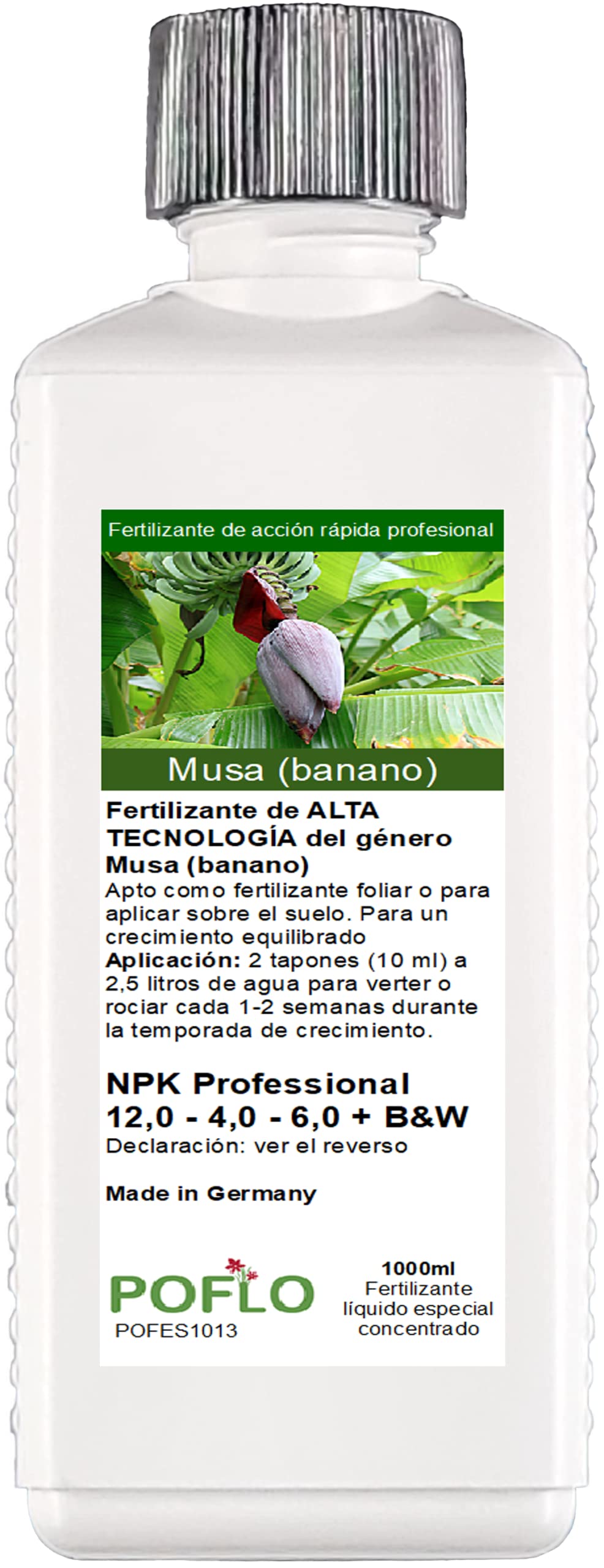 Fertilizante de ALTA TECNOLOGÍA del género Musa banano (1000ml)