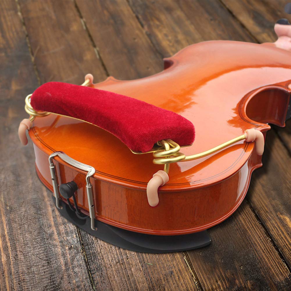 Support d'Épaule Réglable pour Violon 3/4 et 4/4, Pieds Adjustables et Coussin Moelleux Confortable