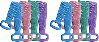 ليفة استحمام ومقشر للجسم من السيليكون، قطعتان