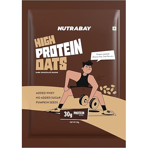 Nutrabay Protein Oats - Dark Chocolate Raisin 50g