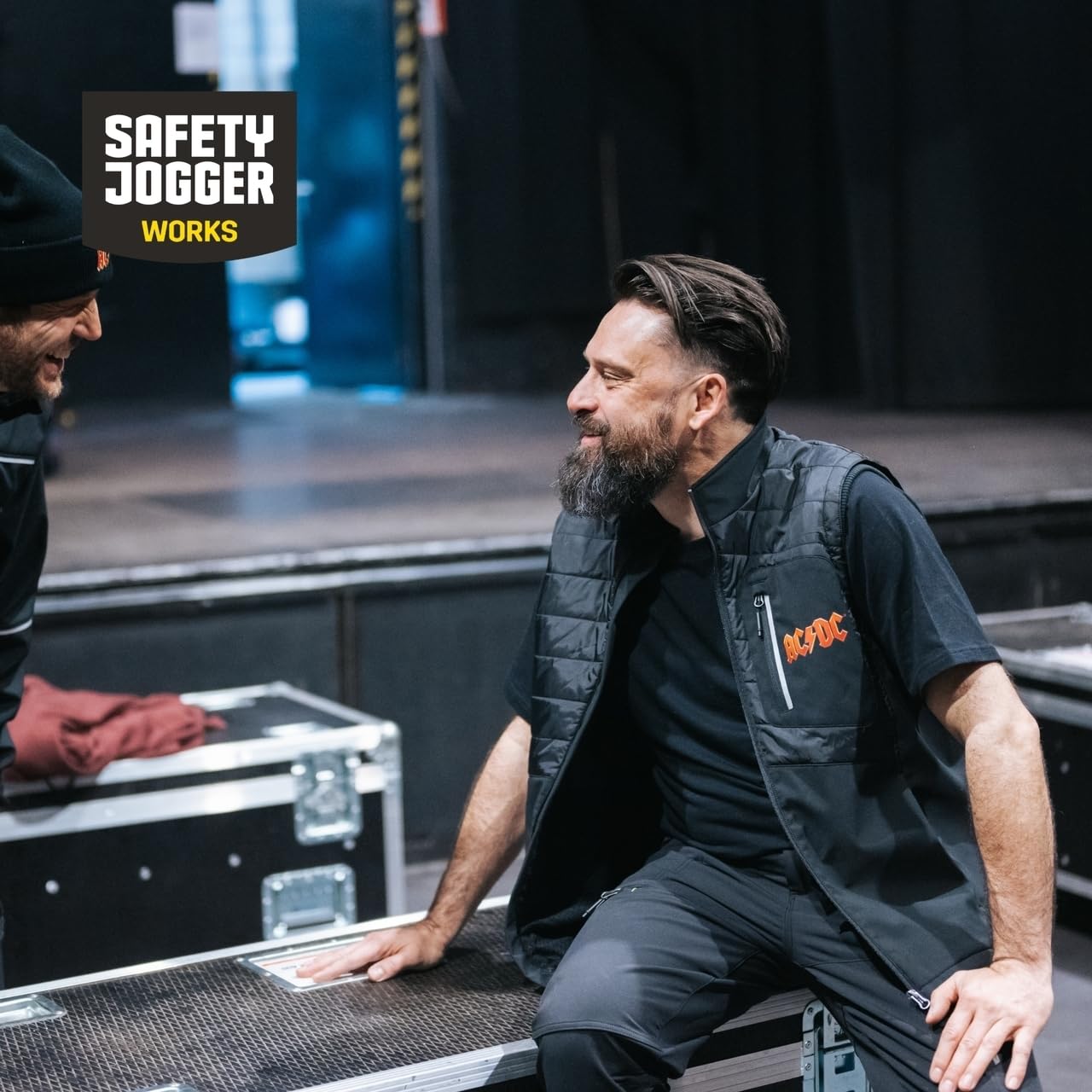 SAFETY JOGGER Kamizelka robocza dla mężczyzn lub kobiet – OAK – ocieplacz ciała zapewnia maksymalną elastyczność z logo AC/DC, uniseks, ciepła kurtka wodoodporna z wieloma kieszeniami