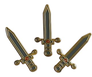 Sword, Shield, & Other – Medieval Armor Lapel Pin, Hat Pin & Tie Tack Set - with Clutch Back