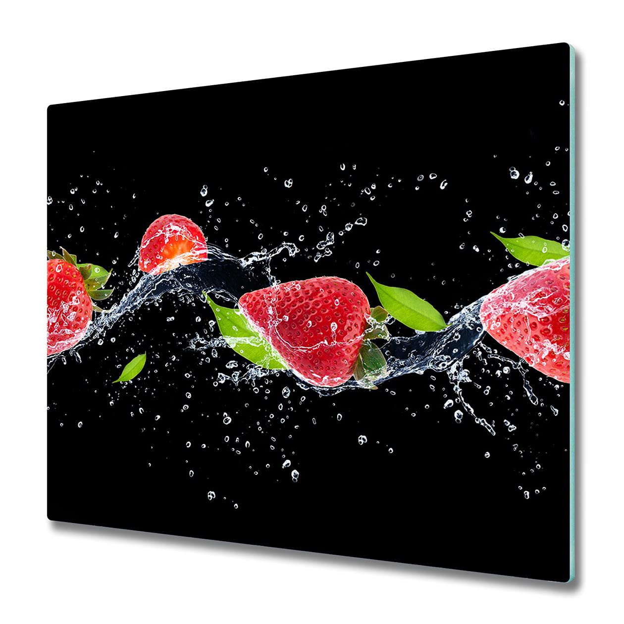 Panneau de protection plaque induction 60x52cm et planche à découper verre
